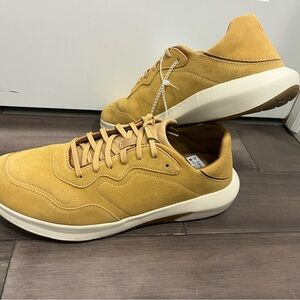 Olukai Koheo Men’s Leather Sneakers Size 12 Sandy Brown NWT